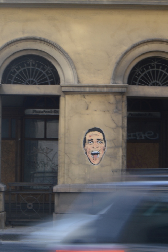 American Psycho in the streets of Budapest 